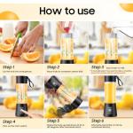 Portable Cordless Smoothie Blender - 13Oz Rechargeable