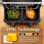 Simple Deluxe 9.5-Qt Dual Basket Air Fryer