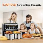 Simple Deluxe 9.5-Qt Dual Basket Air Fryer