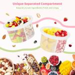 16 oz Glass Overnight Oats Containers with Lids