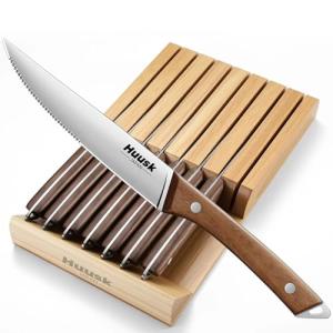 Huusk 8-Piece Japanese Steak Knife Set