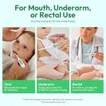 Quick Read Digital Thermometer for All Ages