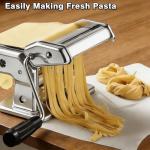Manual Pasta Maker with Adjustable Thickness Settings