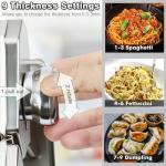 Manual Pasta Maker with Adjustable Thickness Settings