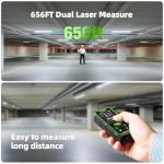 Dual Laser Distance Measurer with Angle Sensor