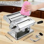 Manual Pasta Maker with Adjustable Thickness Settings