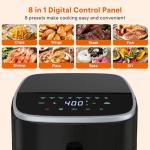 OLIXIS 4QT Digital Air Fryer with Window