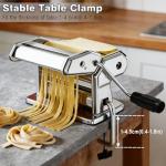 Manual Pasta Maker with Adjustable Thickness Settings
