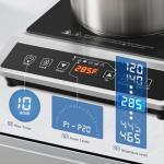 AMZCHEF 1800W Portable Induction Cooktop with Smart Functions