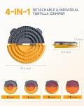 4-in-1 Tortilla Sealer and Crimper Press