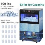 YITAHOME 100lbs Commercial Ice Maker Machine