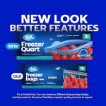 150 Count Quart Freezer Bags with Double Zipper