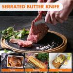 Black Stainless Steel Steak Knife Set of 6