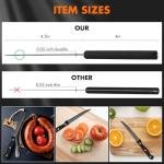 Black Stainless Steel Steak Knife Set of 6