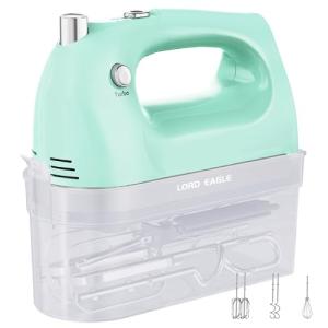 400W Electric Hand Mixer with 5 Attachments