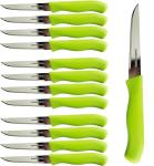 Brenium 12-Piece Paring Knife Set, Green