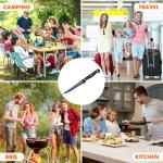 Black Stainless Steel Steak Knife Set of 6