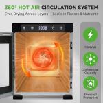 NutriChef 900W Electric Food Dehydrator with Digital Timer