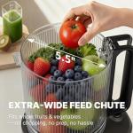 Cold Press Juicer with Wide Feed Chute