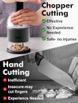 Handheld Vegetable Chopper with Easy Clean Design