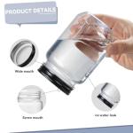 16 oz Clear Plastic Storage Jars with Lids - 10 Pack