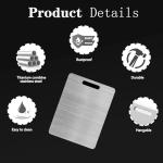 Titanium Double-Sided Stainless Steel Cutting Board