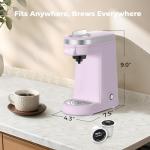 CHULUX Lavender Single Serve Coffee Maker
