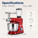 VIVOHOME 6-in-1 8.5 Quart Stand Mixer