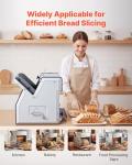 VEVOR Electric Bread Slicer for Home and Commercial Use