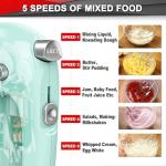 400W Electric Hand Mixer with 5 Attachments
