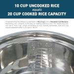 Elite Gourmet Electric Rice Cooker, 20 Cups Capacity