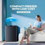 Electactic 2.1 Cu.ft Mini Upright Freezer – Black