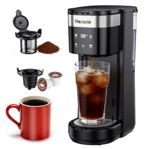 Versatile Single Serve Coffee Maker with Travel Mug