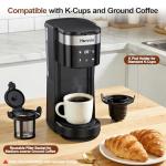 Versatile Single Serve Coffee Maker with Travel Mug