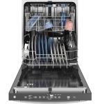 GE 24" Top Control Built-In Dishwasher - White