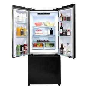 Iceblue 17.7 Cu.Ft. French Door Refrigerator - Black