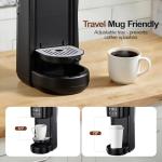 Versatile Single Serve Coffee Maker with Travel Mug