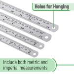 Mr. Pen Metal Rulers Set - 4 Sizes