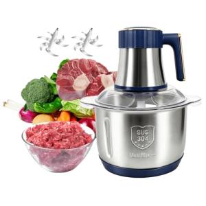 5-Speed Electric Food Processor with Meat Grinder
