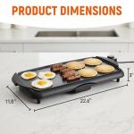 I-Keukenn 20" Electric Griddle with Non-Stick Surface