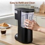 Versatile Single Serve Coffee Maker with Travel Mug