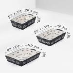 Wisenvoy 3-Piece Ceramic Lasagna Casserole Set