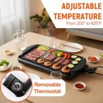 I-Keukenn 20" Electric Griddle with Non-Stick Surface