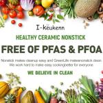 I-Keukenn 20" Electric Griddle with Non-Stick Surface