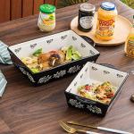 Wisenvoy 3-Piece Ceramic Lasagna Casserole Set