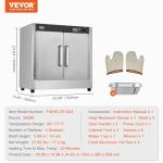 VEVOR Hot Food Warmer with Water Tray