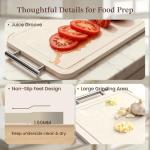 Double-Sided Stainless Steel Cutting Board 15.8" x 10.2