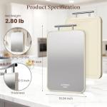 Double-Sided Stainless Steel Cutting Board 15.8" x 10.2