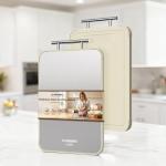 Double-Sided Stainless Steel Cutting Board 15.8" x 10.2