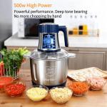 5-Speed Electric Food Processor with Meat Grinder